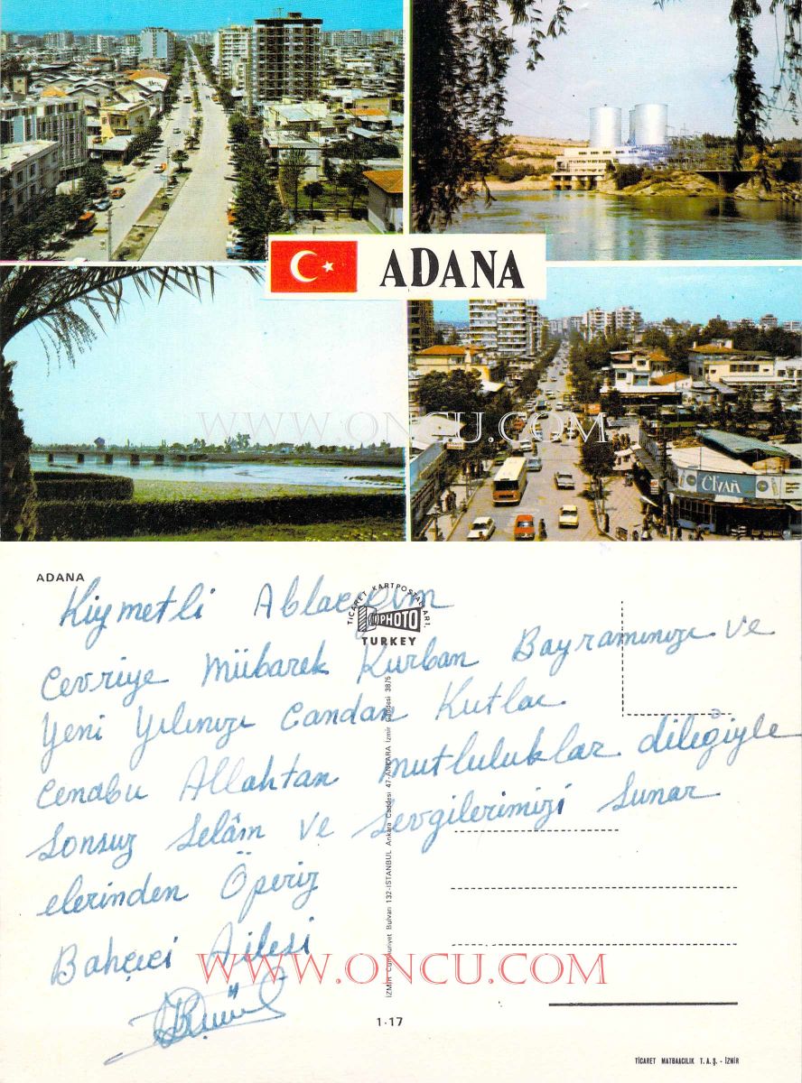 Adana Seyhan Barajı ve şehirden genel görünüm