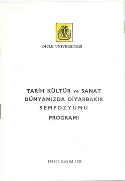 Tarih Kültür ve Sanat Dünyamızda Diyarbakır Sempozyumu (14-16 Kasım 1989)